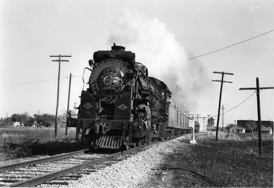 Steam Train entering Paris Texas
